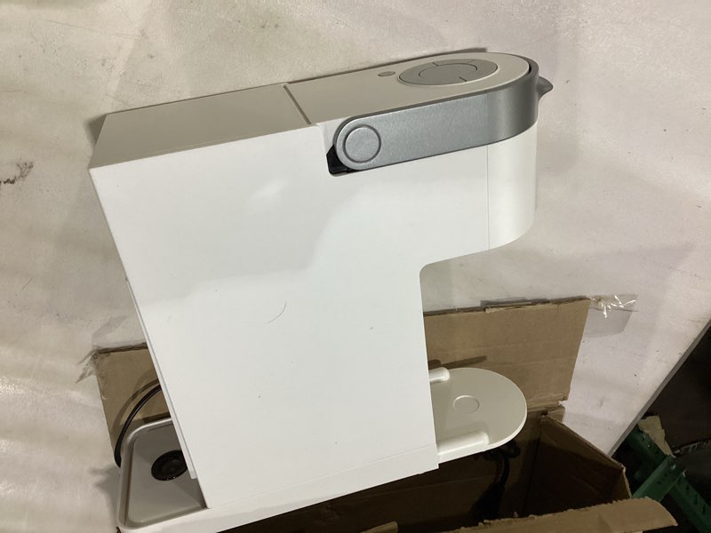 Condition photo showing As Is for *incomplete* Keurig K-Slim Single Serve K-Cup Pod Coffee Maker, Multistream Technology, 3 Brew Sizes, Slim and Sleek Design, 46oz Removable Reservoir, White