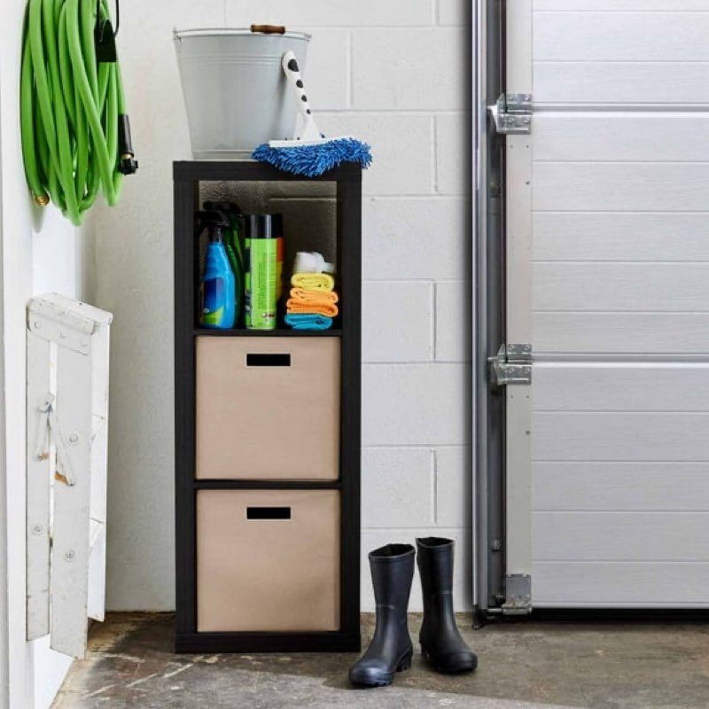 better homes & gardens 3 cube storage organizer, charcoal