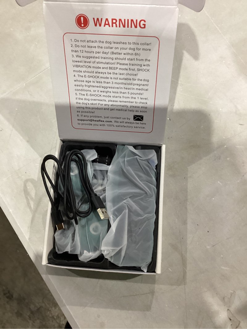 Condition photo showing New/Like New for Dog Shock Collar Featuring A Touch Screen, E-Collar with Security Lock and 3 Training Modes, Rechargeable, Waterproof Dog Training Collar for Large Medium Small Dogs, for All Breeds, Size 2x Dogs (Green)