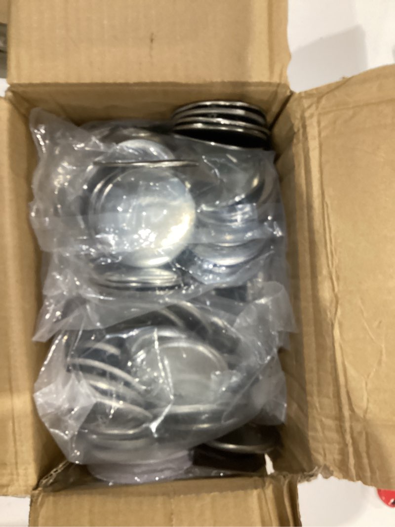 Condition photo showing As Is for 75mm metal blank button supplies button making parts, 100 sets 75mm/3 inch pin maker parts badge supplies for button maker machine, including metal back cover metal shells clear film and paper 75mm/3 inch 100 sets, metal