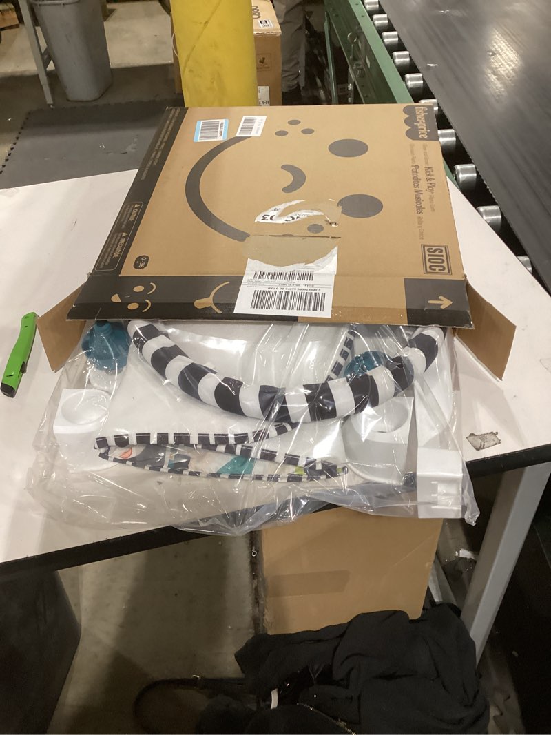 Condition photo showing New/Like New for Fisher-Price Baby Activity Mat Glow & Grow Kick & Play Piano Gym, Blue, Musical Learning Toy for Ages 0+ Months, Spanish Version