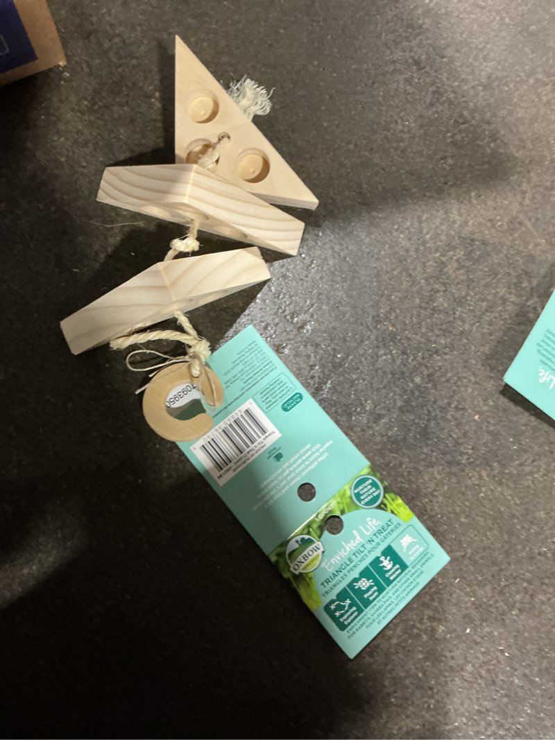 Condition photo showing Good Condition for (Bidding on 15) Oxbow Enriched Life Triangle Tilt N' Treat