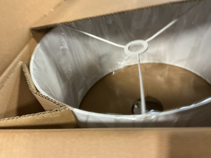 Condition photo showing Good Condition for Adesso Floor Lamp with Scratch Proof and Corrosion Resistant Body - Perfect Lighting for Bedroom, Living Room and Corner Decor, Matte White Floor Lamp Matte White