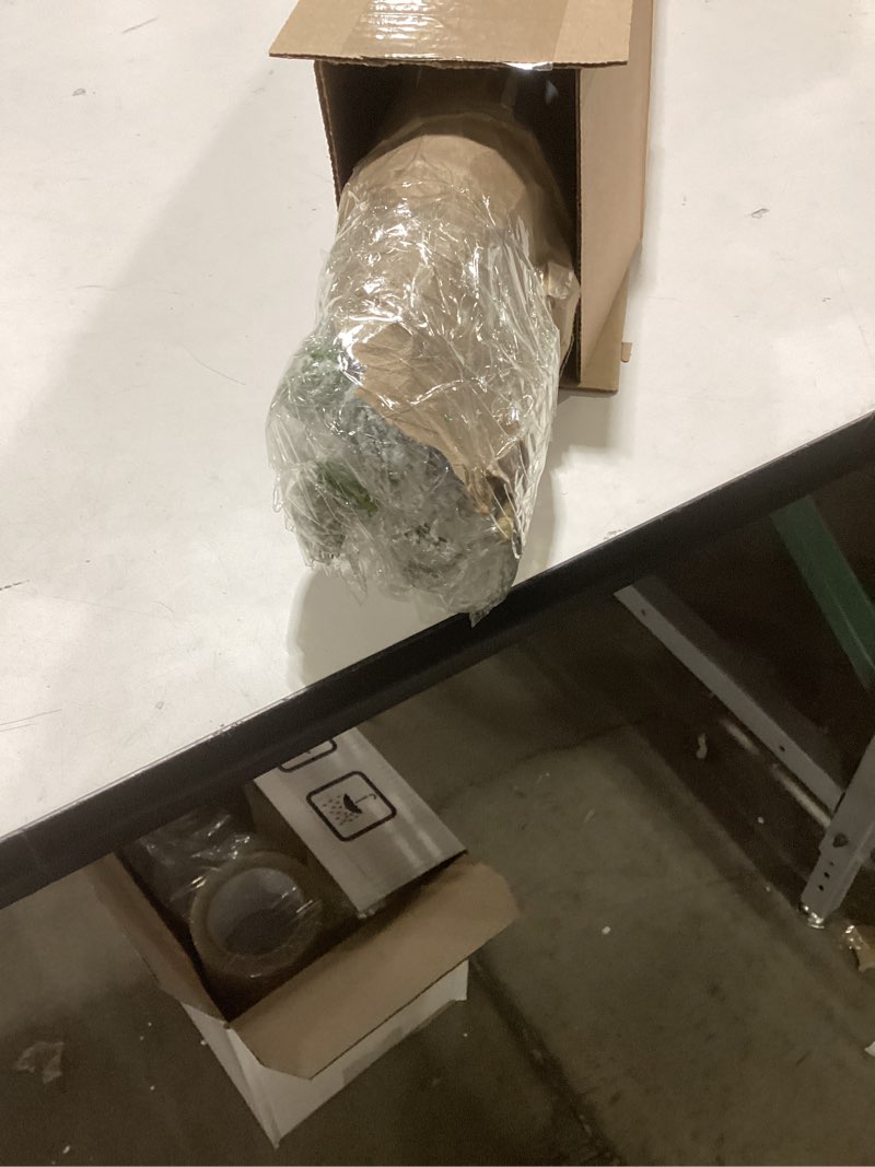 Condition photo showing New/Like New for 8 Pack Christmas Artificial Snow Norfolk Pine Branches 36 Inch Real Touch Faux Branches for Vase Realistic Greenery Pine Picks Suitable for DIY Crafts Holiday Garland Wreath Home Decoration 8 Snow Norfolk