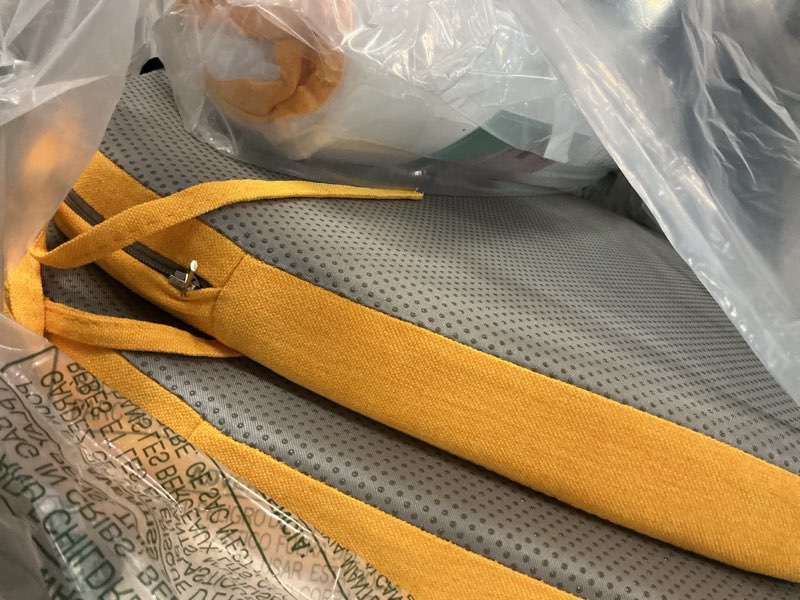 Condition photo showing Good Condition for aaaaacessories d-shaped chair cushions, 2" thick dining chair pads with ties and removable, machine-washable cover, 17" x 16", set of 4, golden orange golden orange 4 count(pack of 1)