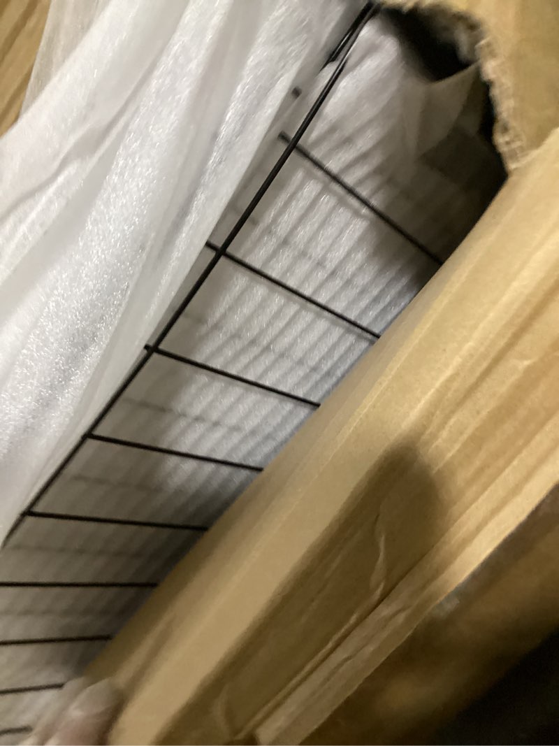 Condition photo showing New/Like New for amagabeli 6 panels 40 in(h) x 15 ft(l) decorative garden fence gate,no dig dog fence outdoor for yard,rustproof tall garden fencing animal barrier metal wire panel border for flower bed,patio 40in(h) x 15ft(l) black fence & gate