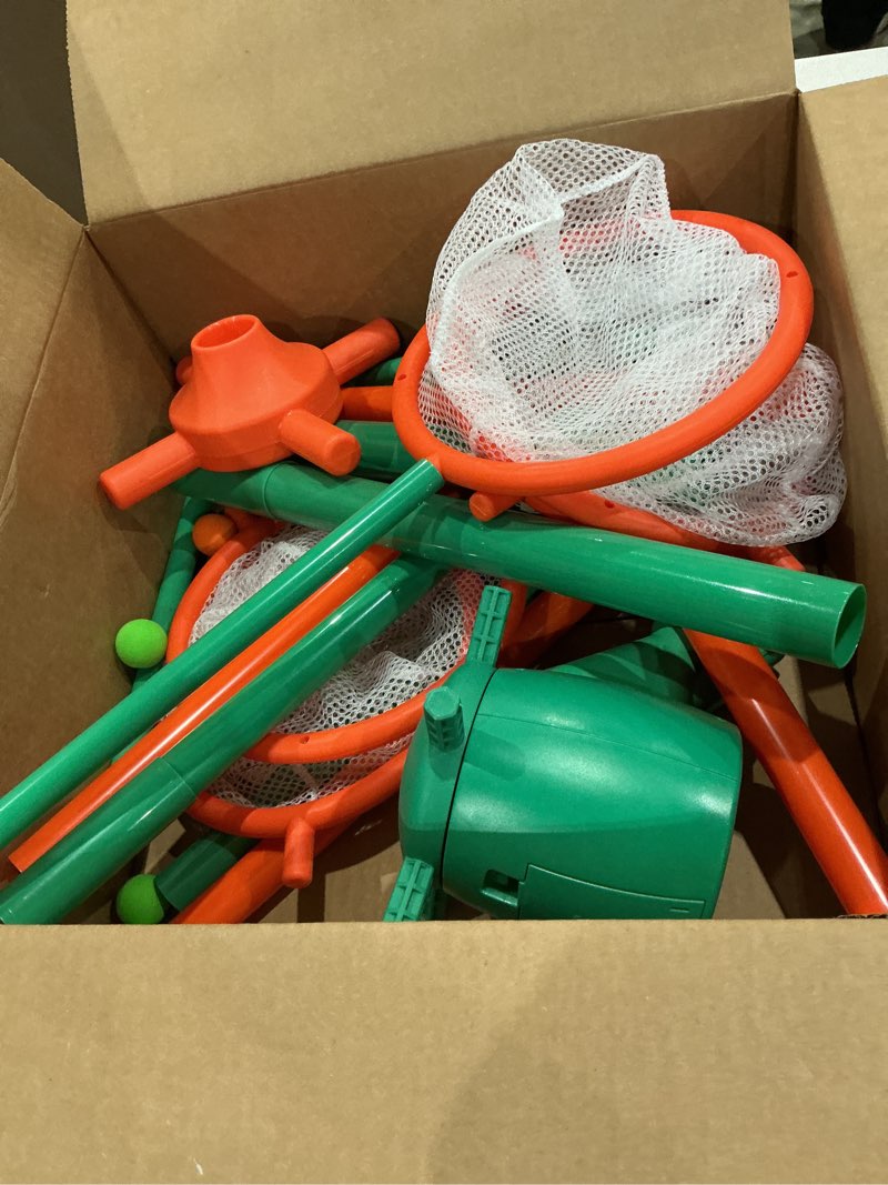 Condition photo showing As Is for marlrin shooting games toys for age 5 6 7 8 9 10+ year old boys, kids toy sports & outdoor game with moving shooting target & 2 popper air toy guns & 24 foam balls, gifts for boys and girls