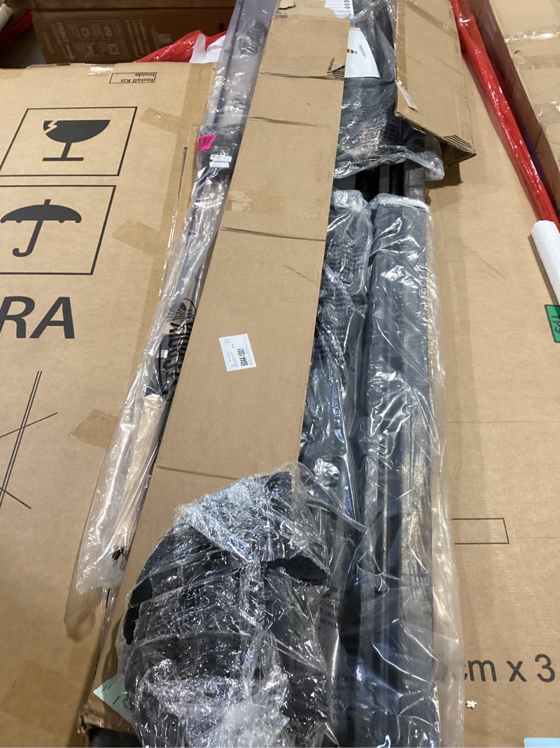 Condition photo showing As Is for 84'' Rubber Speed Bump, 1 Pack 2 Channel Modular Heavy Duty Speed Bumps Humps 25000 lbs Load Capacity, Cable Protector Ramp with 2 End Caps for Asphalt Concrete Gravel Driveway Road