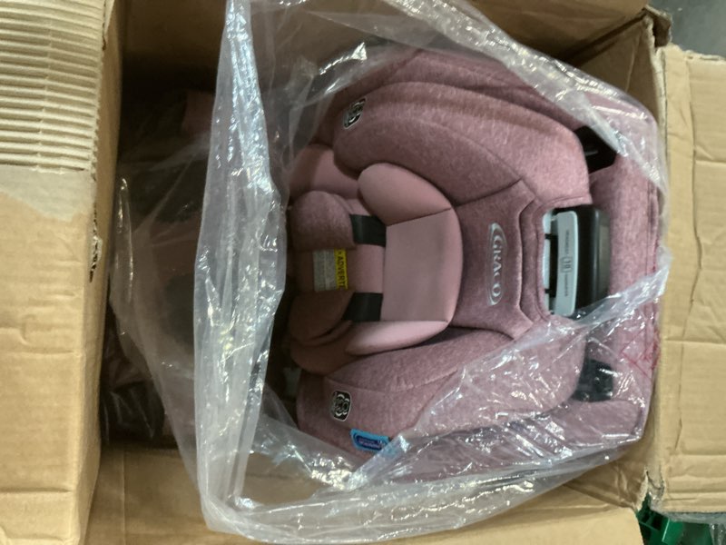 Condition photo showing Good Condition for Graco Turn2Me 3-in-1 Rotating Convertible Car Seat, Lilac Mod, Rear-Facing Rotation, Forward-Facing Mode, Highback Booster Up to 100 lbs, Adjustable Headrest & Harness, Steel Reinforced Frame Turn2Me 3-in-1 Lilac Mod