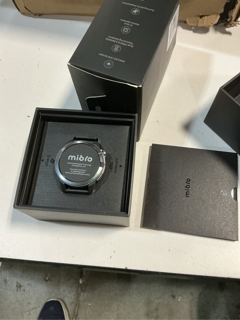 Condition photo showing New/Like New for mibro GS Active2 Running GPS Smartwatch with 46mm AMOLED, Lightweight and 15-Day Battery, Supports T