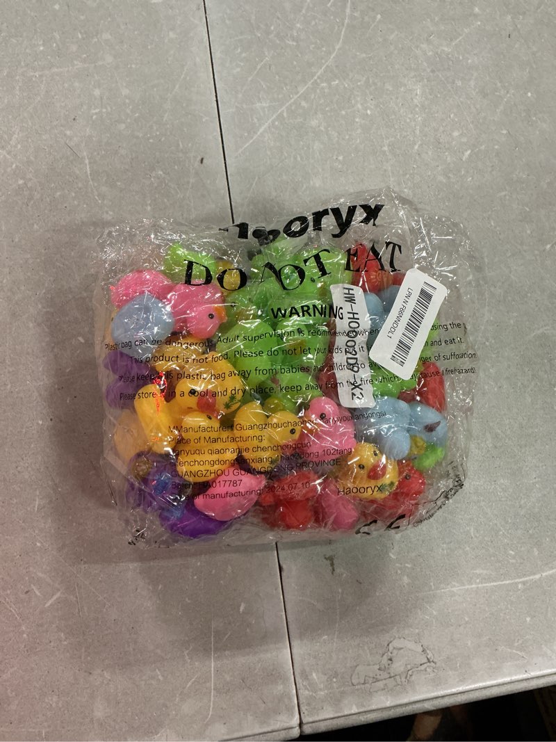 Condition photo showing Good Condition for haooryx summer mini rubber duck - 120pcs hello summer ducky squeak bathtub float bath toy novelty squeak duck for kids holiday party decor classroom reward birthday gift baby shower party favor supply summer 120