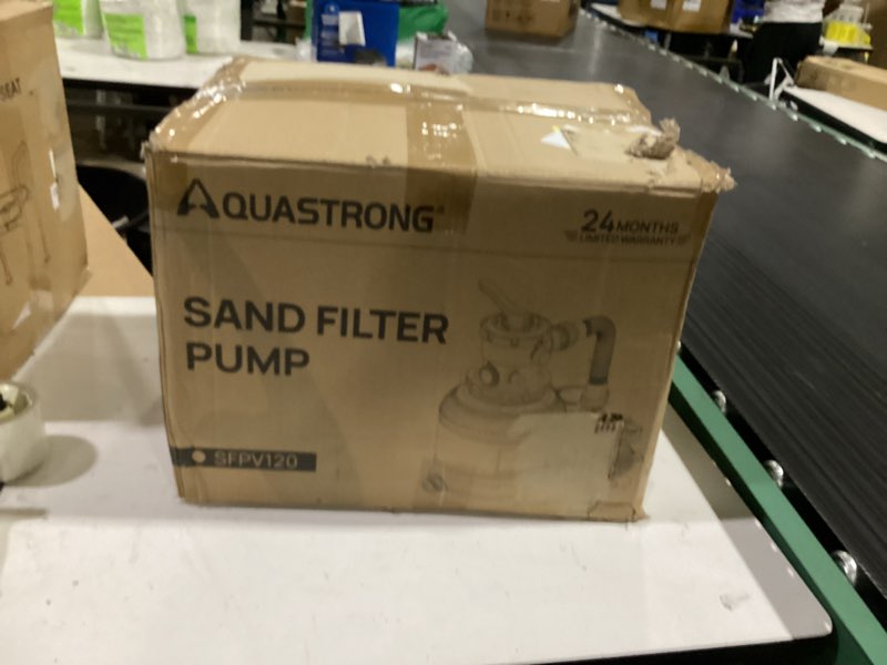 Condition photo showing Good Condition for might be missing hardware. aquastrong 20in sand filter pump for above ground pool with timer