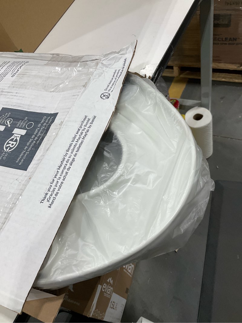 Condition photo showing Good Condition for Mayfair 1870FZ 000 TruComfort Toilet Seat with Inserts Provides Comfort and Relieves Pressure Points, Elongated, White