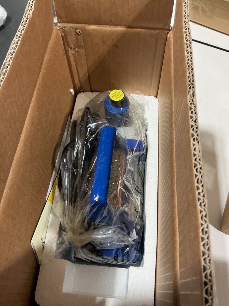 Condition photo showing New/Like New for vivohome 110v 1/4 hp 3.5 cfm single stage rotary vane air vacuum pump with oil bottle blue 3.5 cfm