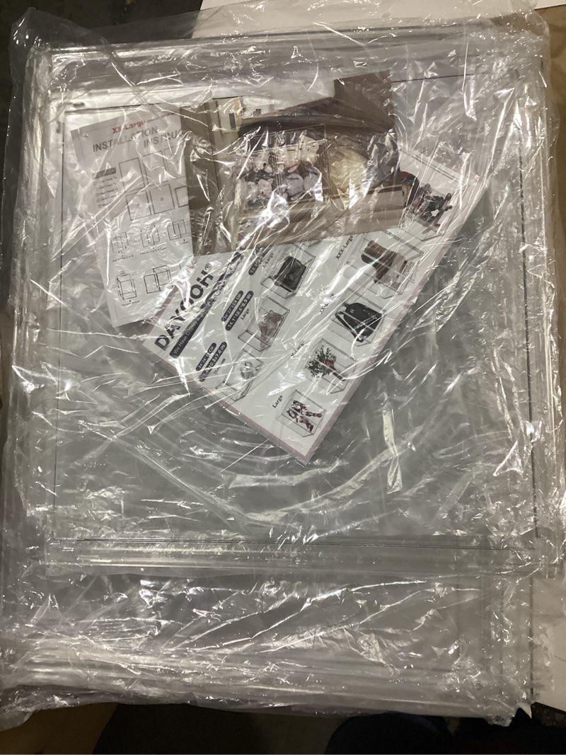 Condition photo showing As Is for XXX-Large Extra Large Acrylic Display Case Transparent Shoe Display Case Sneaker Bag Organizer Clear Plastic Stackable Boot & Shoe Boxes Large Showcase for Helmet, Handbag, Figures Collectibles XXX-Large 1