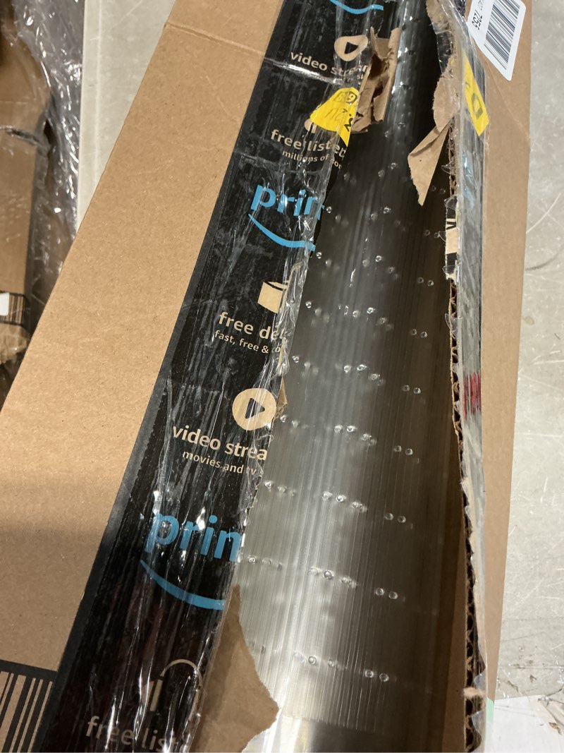 Condition photo showing As Is for Plastic Carpet Runner 27in x 6ft Clear Floor Runner for Carpet Protection with Spikes Non-Slip & Stain-Resistant Rug Protector for Carpeted Hallway or Entrance or Other Foot Traffic Areas Clear 2'3" x 6' (Rectangular)