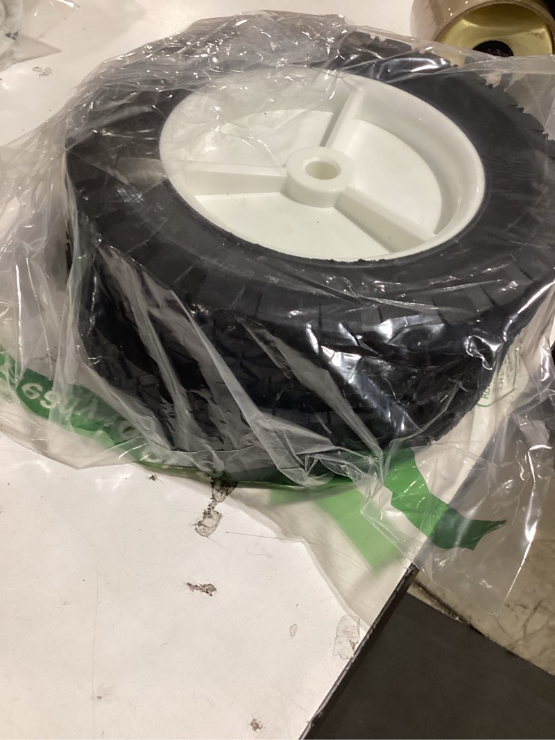 Condition photo showing item condition for Oregon 72-108 Plastic Wheel 2PCS Universal Wheels Tires Compatible with Craftsman AYP MTD Lawnmower Suitable for Replacement of Radio Flyer Wagon BBQ Grill Trash Can Hand Truck Lawn Sprayer 8Inch