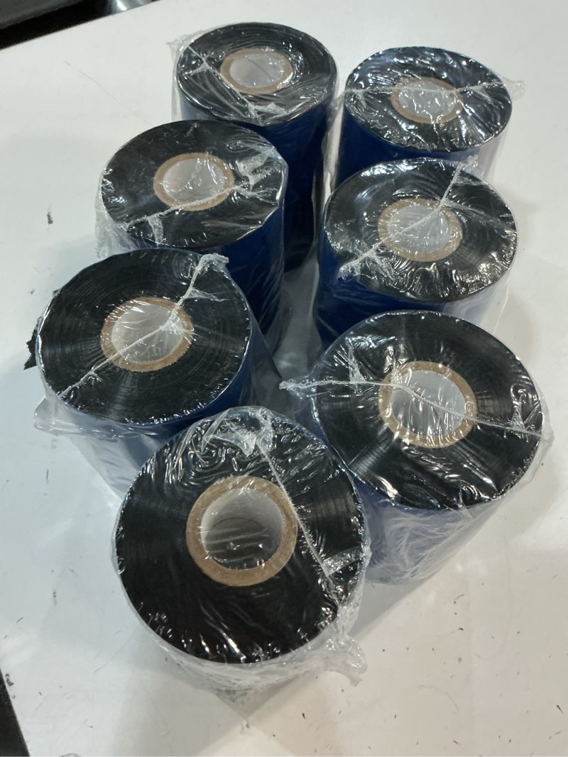 Condition photo showing New/Like New for 4.17 x 1476 thermal transfer ribbon 106x450 wax 7 rolls compatible with zebra