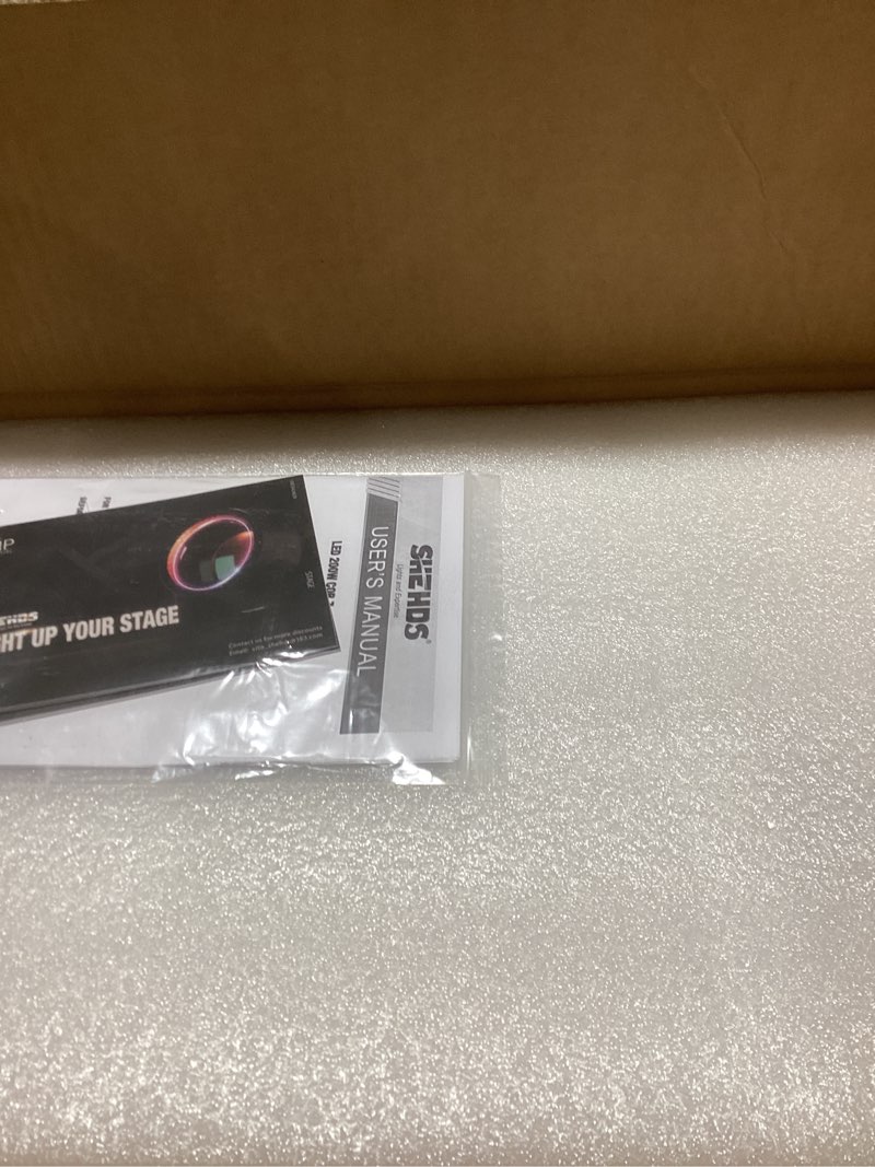 SHEHDS LED Par Lights COB 200W Linear Zoom Spotlights Wash Lights with Barn Door Warm White(3000k) &