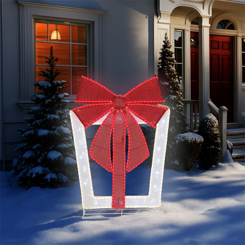 Holiday Living 4-ft LED White Giftbox