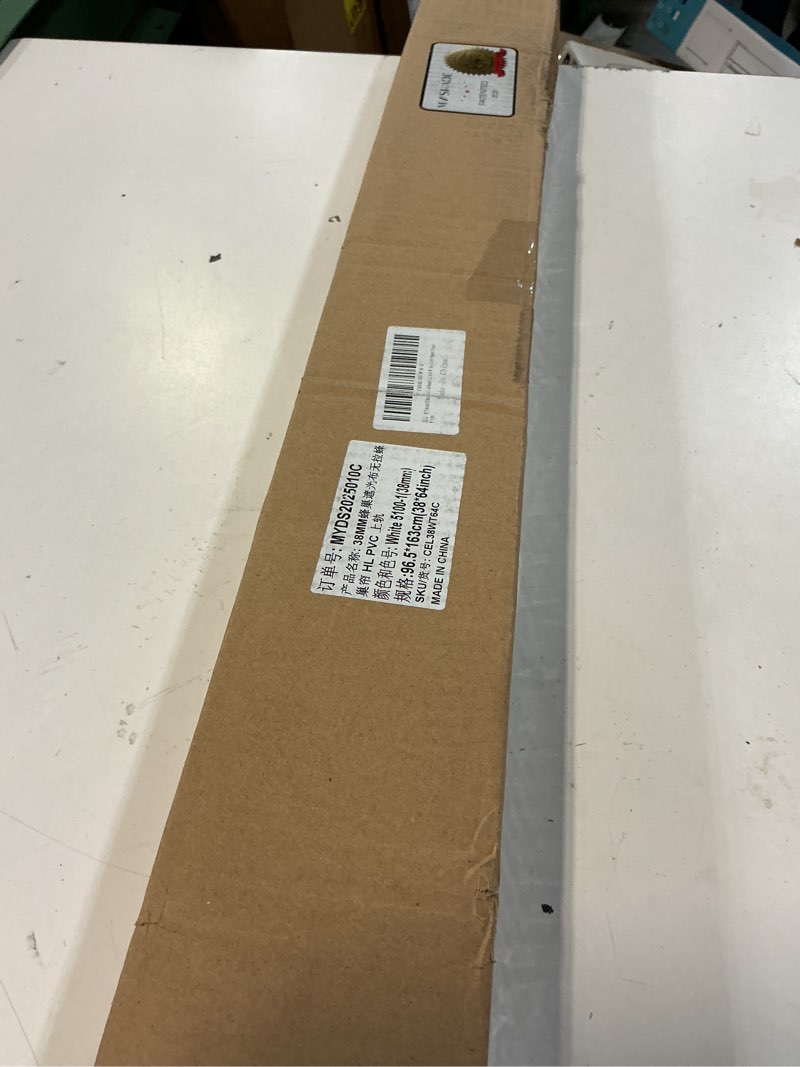 Condition photo showing New/Like New for myshade cordless blackout cellular shades for windows, honeycomb window shades with thermal insulation, child & pet safe room darkening shade, easy install, 38" w x 64" h, white white 38"w x 64"h