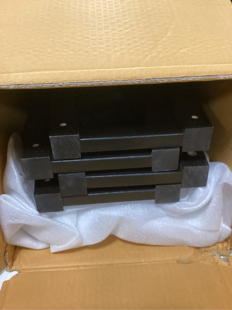 Condition photo showing Good Condition for Amazon Basics Solid Wood Saddle-Seat Kitchen Counter Barstool with Footrest, Easy Assembly - 24-Inch Height - Black - Set of 2