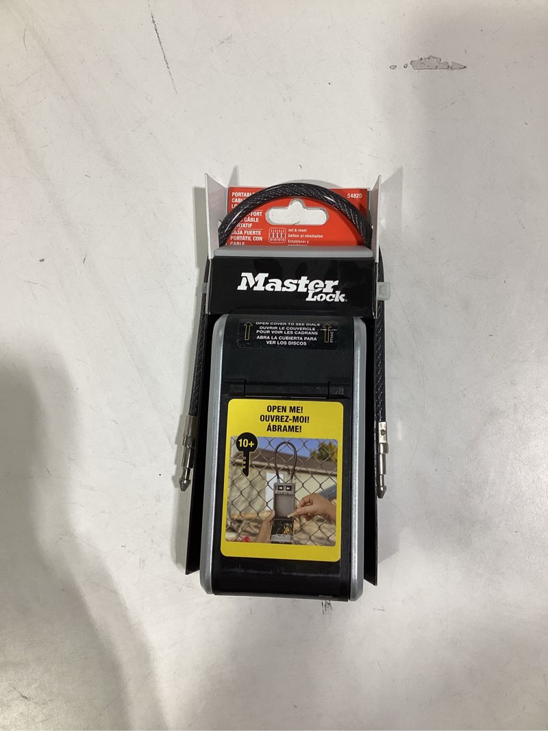 Condition photo showing New/Like New for Master Lock Doorknob Combination Dials Lock Box