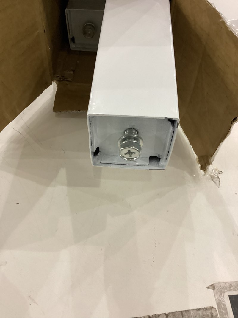 Condition photo showing Good Condition for QLLY 28 inch Adjustable Metal Desk Legs, Square Office Table Furniture Leg, Table Leg, Set of 4 (White) 28 inch White