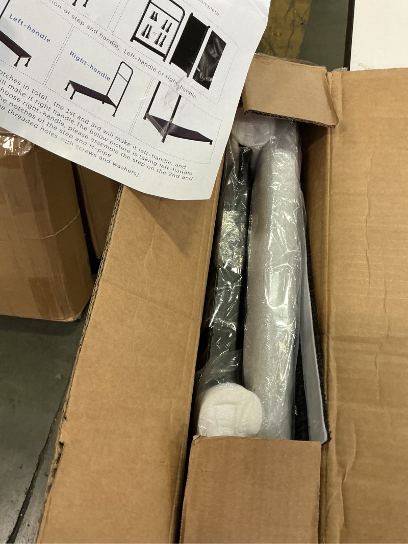 Condition photo showing New/Like New for 30.5'' Long Bedside Step Stool with Handle for Elderly Seniors Adults, Elderly Bed Step with Adjustable Height Handrails, Heavy Duty Bed Steps for High Beds, Bedside, Bathtub, Step, SUV