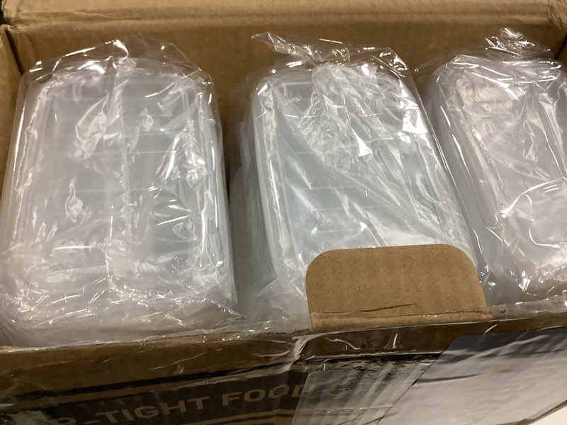 Condition photo showing New/Like New for PRAKI Airtight Food Storage Containers Set with Lids - 24 PCS, BPA Free Kitchen and Pantry Organization, Plastic Leak-proof Canisters for Cereal Flour & Sugar - Labels & Marker Black