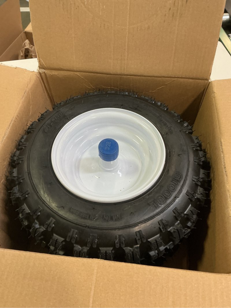 Condition photo showing New/Like New for 13x4.10-6 Snowblower Tire, Ariens 07101238, 13" x4.10-6 Snow Blower Tubeless Tire and Assemblies