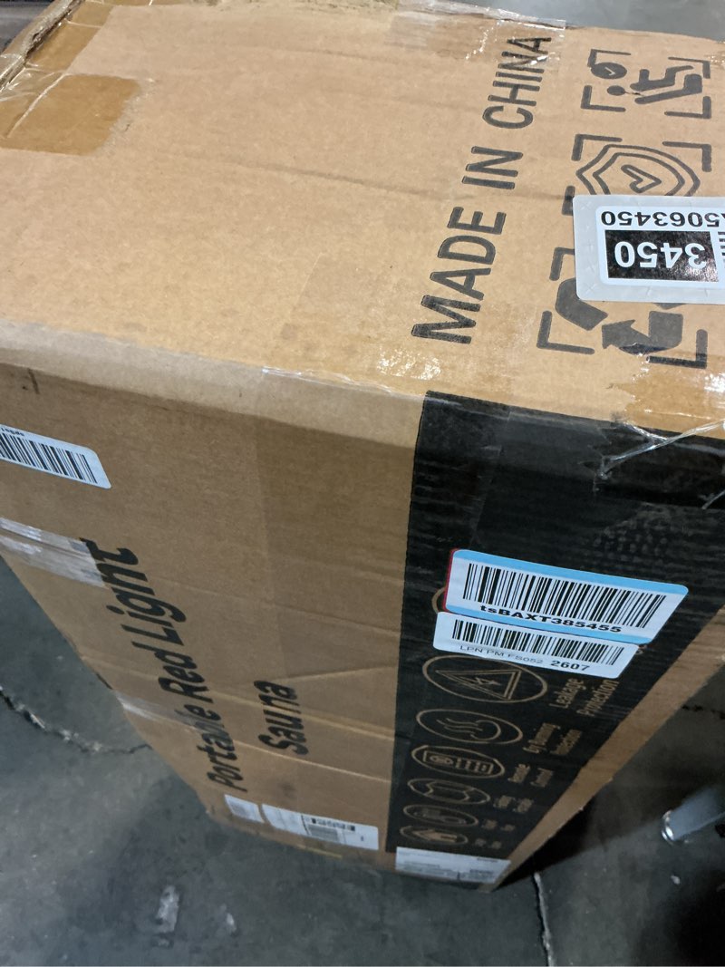 Condition photo showing Good Condition for kasue portable steam sauna tent for home, infrared sauna with 3l steamer, 9 temp levels & 99 min timer, 5-layer waterproof insulated, folding chair included, indoor spa (light black)