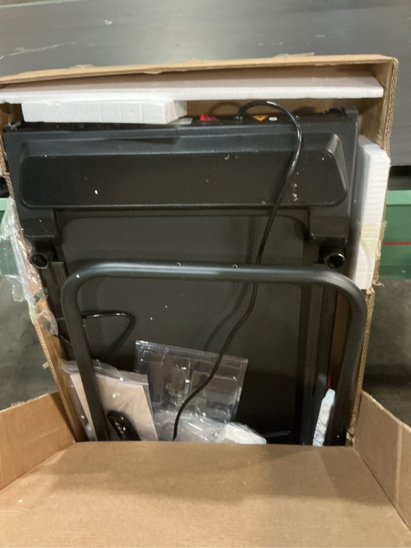 Condition photo showing As Is for kassadin walking pad with handle bar, 2026 upgrade portable small treadmill with handles for home small, 3.0hp under desk walking pad treadmill with incline, 0.6-7.6mph, 350lbs