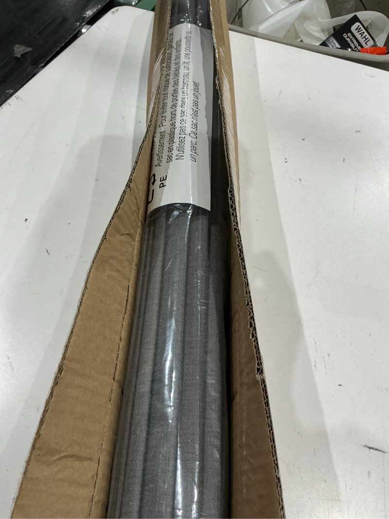 Condition photo showing Good Condition for unishades 100% blackout no tools no drill cordless roman shades for windows, size 35 1/4" w × 60" h (for windows 35.5" w × 60" h) blackout - grey blackout - grey 35.5" w × 60" h