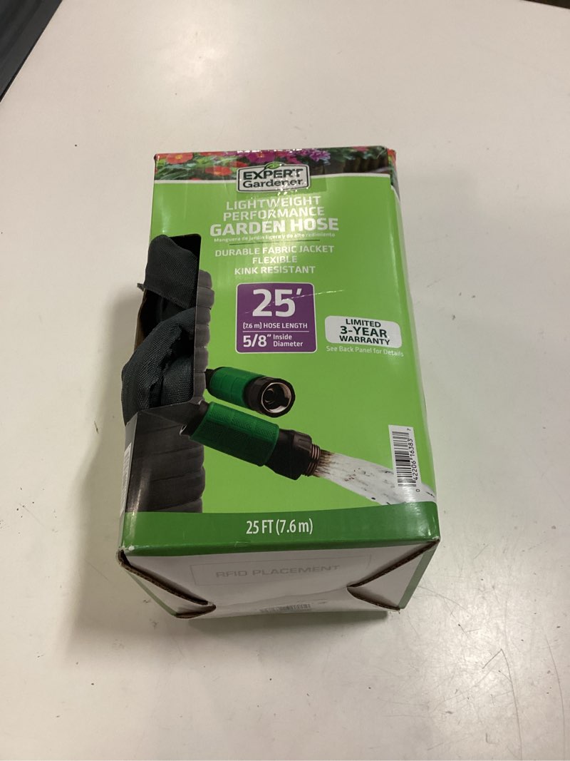 Condition photo showing New/Like New for expert gardener lightweight performance garden hose 25 ft