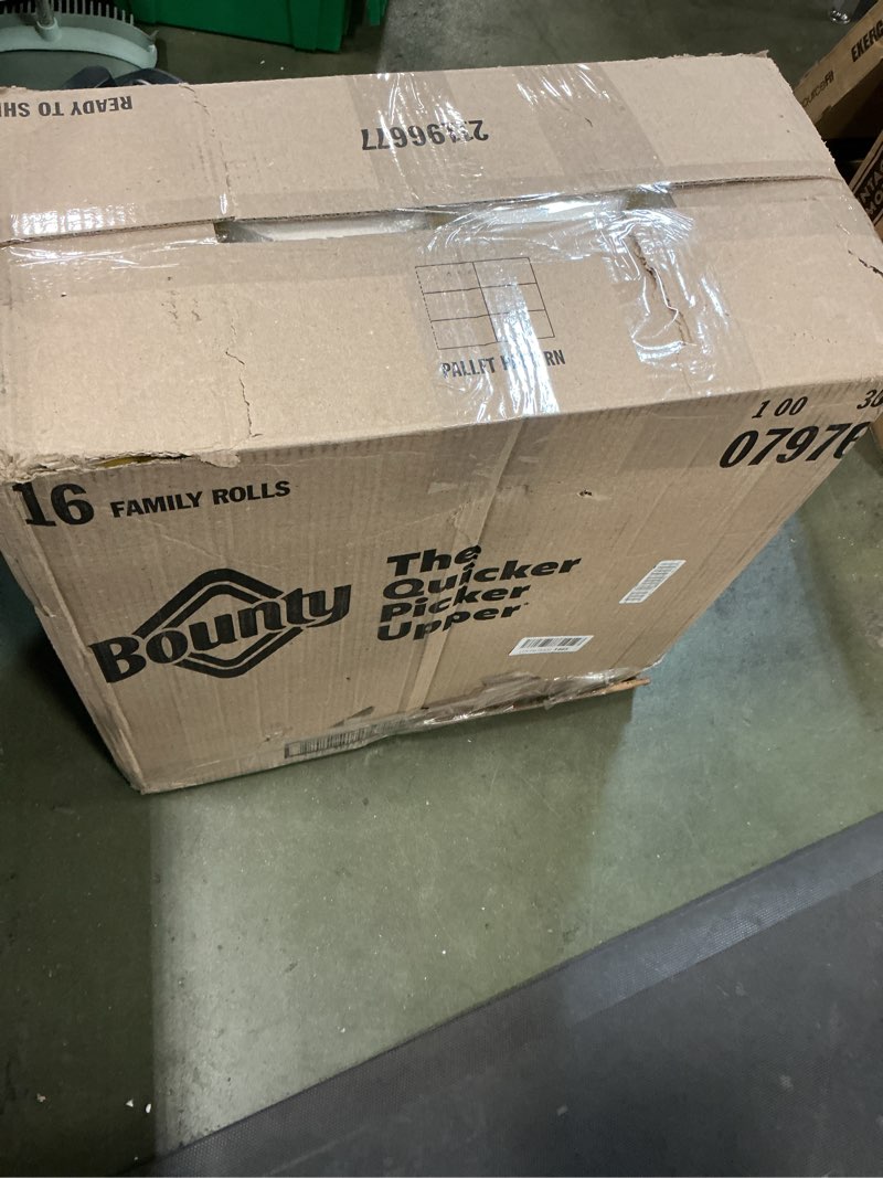 Condition photo showing New/Like New for Bounty Paper Towels Quick Size, White, 16 Family Rolls = 40 Regular Rolls 107 Count (Pack of 1) White