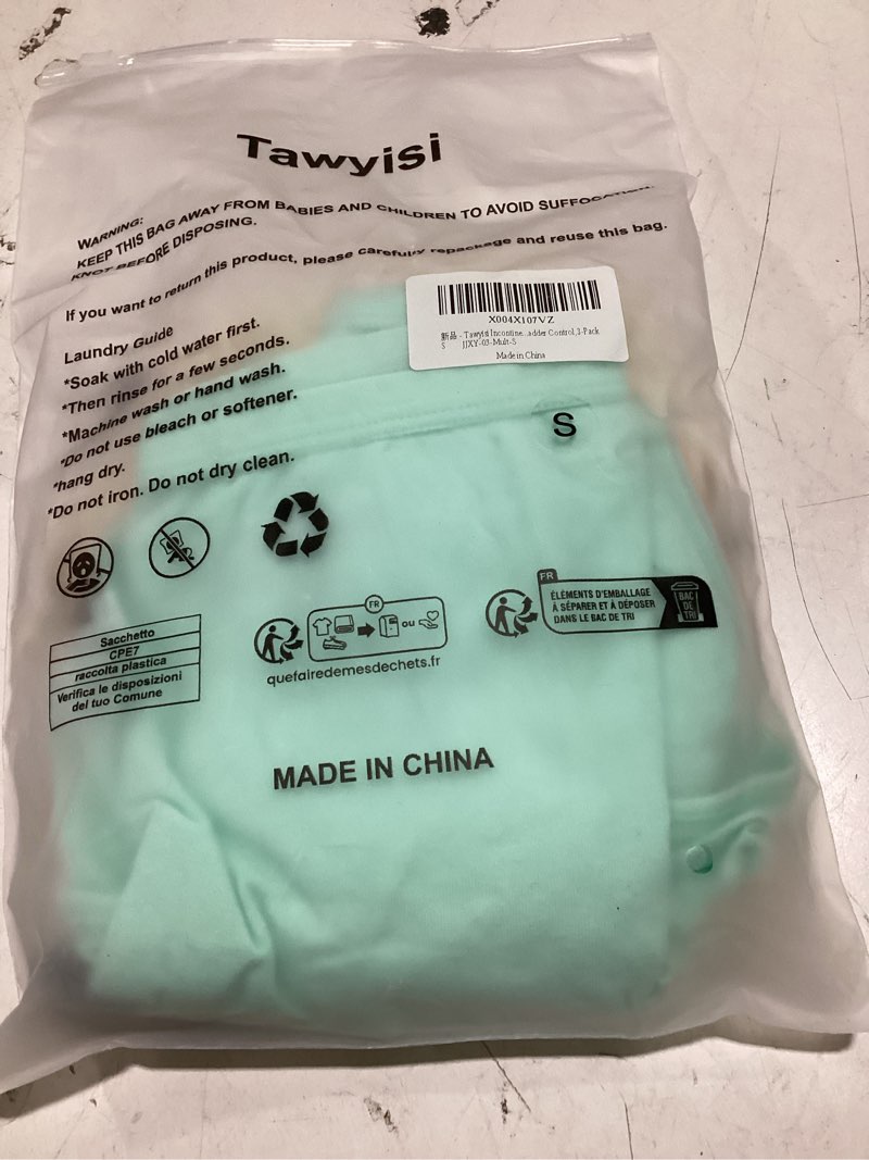 Condition photo showing As Is for incontinence underwear for women 6-layer absorbency leak proof underwear,high waist ladies washable incontinence briefs, postpartum, bladder control,3-pack s multi-colored small