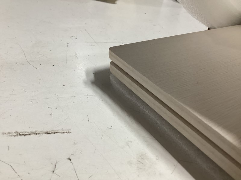 Condition photo showing Good Condition for large faucet mat for kitchen sink - stone drying mat for kitchen counter, diatomite fast drying stone sink tray, super absorbent, stylish decor and protector for bathroom (light grey, 23.6" x 5.5") light grey 23.6" x 5.5"