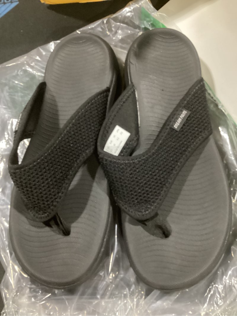 Condition photo showing Good Condition for dream pairs women's arch support soft cushion flip flops thong sandals 8.5 black