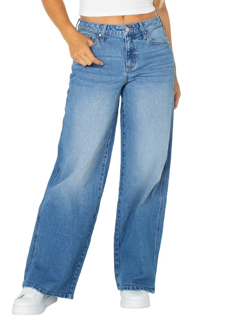 celebrity pink women's and women's plus baggy wide leg jeans 13/31