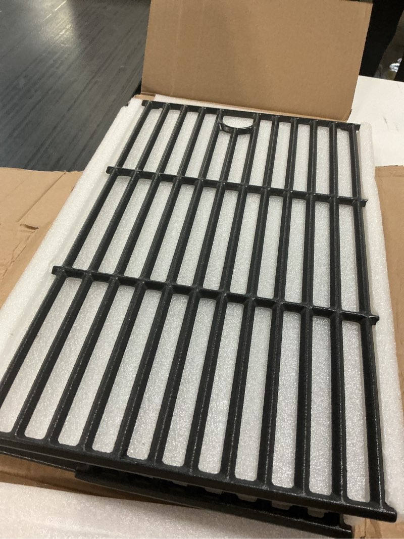 Condition photo showing Good Condition for 17" grill grates for charbroil performance 5 burner 463448021 463449021 463450022 463451022 463455021 463458021, cast iron replacement parts for charbroil 463448021, g426-0004-w1 g426-0005-w1