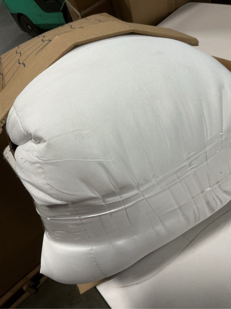 Condition photo showing As Is for Bedsure Comforter Duvet Insert - Quilted Comforters King Size, All Season Duvet, GentleSoft Down Alternative Bedding, with 8 Tabs, Gifts for Women/Men, White, King 90 x 102 Inches King White