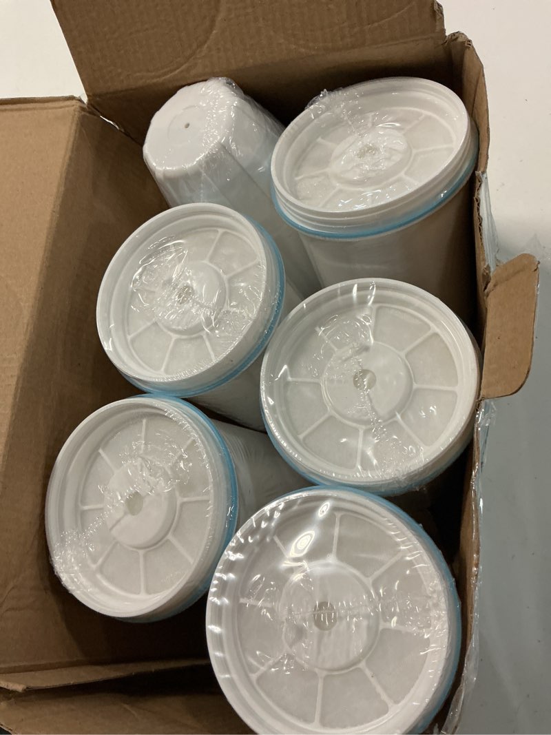 Condition photo showing New/Like New for upgraded water filter replacement fit for zero pitcher and dispenser zr-001 zr-004 zp-006 zr-017, five-stage filter system, effectively reducing lead, chromium, and contaminants, 6 packs, by bogda