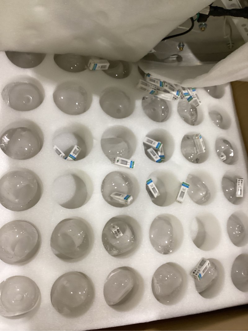 Condition photo showing Good Condition for 30-lights modern chandeliers for high ceiling large crystal chandeliers led long handing light fixture for entrance hallway foyer staircase 3000k gold 30-lights round