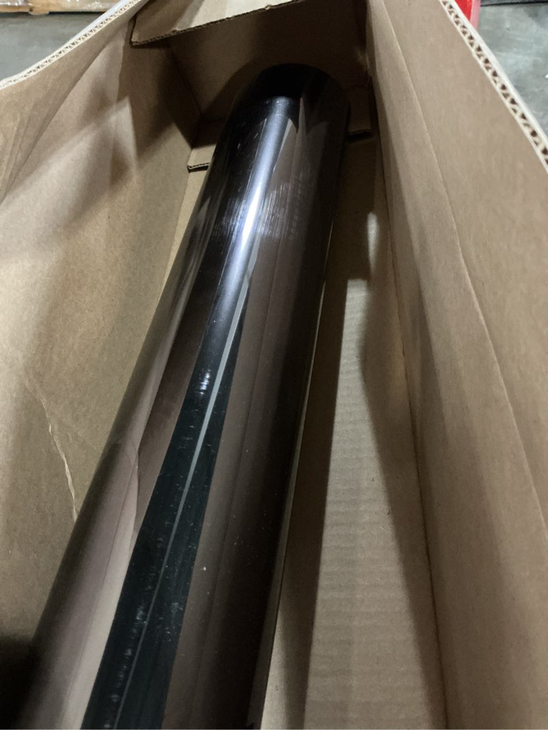 Condition photo showing As Is for sunbaby window tint for home, one way privacy film heat & uv blocking, static cling no glue renter friendly cover for home bedroom, office & sliding glass door, 23.6 x 118.1 inch with 3 tools, black black 23.6 x 118.1inch