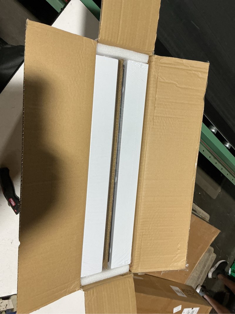 Condition photo showing New/Like New for 2pack expandable pull out cabinet organizer 21"deep with raising pad for framed cabinets, upgrade 3 slide rails slide out drawers, roll out shelves adhesive,adjustable width 12.05"-20.4"white