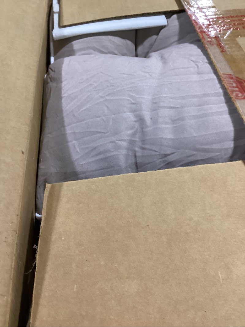Condition photo showing Good Condition for 3 seat 57 inches outdoor porch swing cushions,water-resistant tufted patio swing replacement cushions khaki 57x19 inch