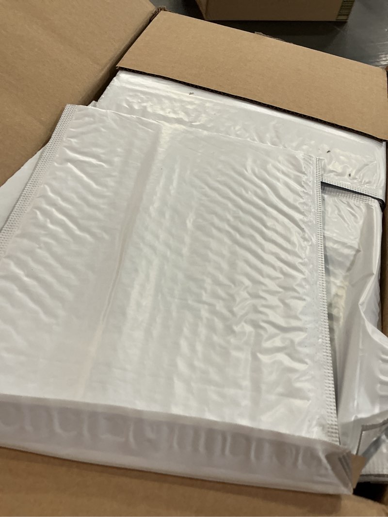 Condition photo showing As Is for (unknown size)poly bubble mailers mailing shipping padded bags self seal envelopes any size