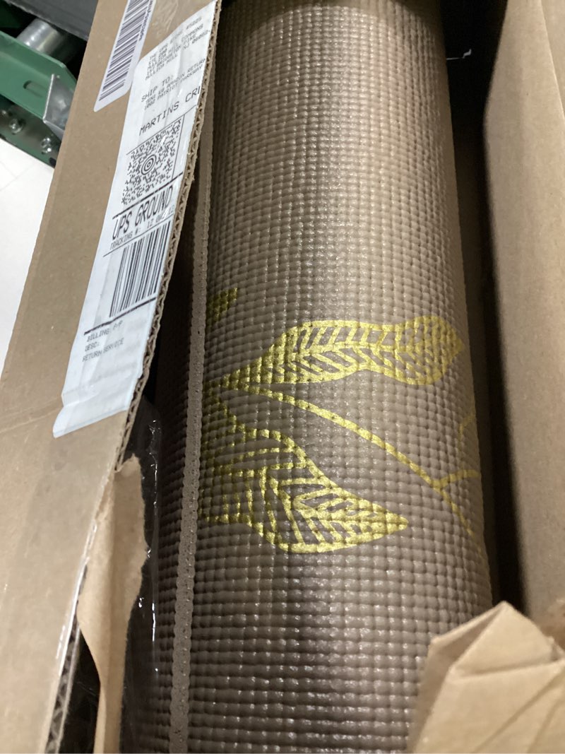 Condition photo showing Good Condition for Ascend Yoga Mat - Premium 6mm Thick, 72" x 24", Solid or Reversible Print, Non Slip, Tear Resistant, Workout Mats for Pilates, Home, Studio, Fitness, Gym, Training, Floor Stretching Golden Mocha - Printed