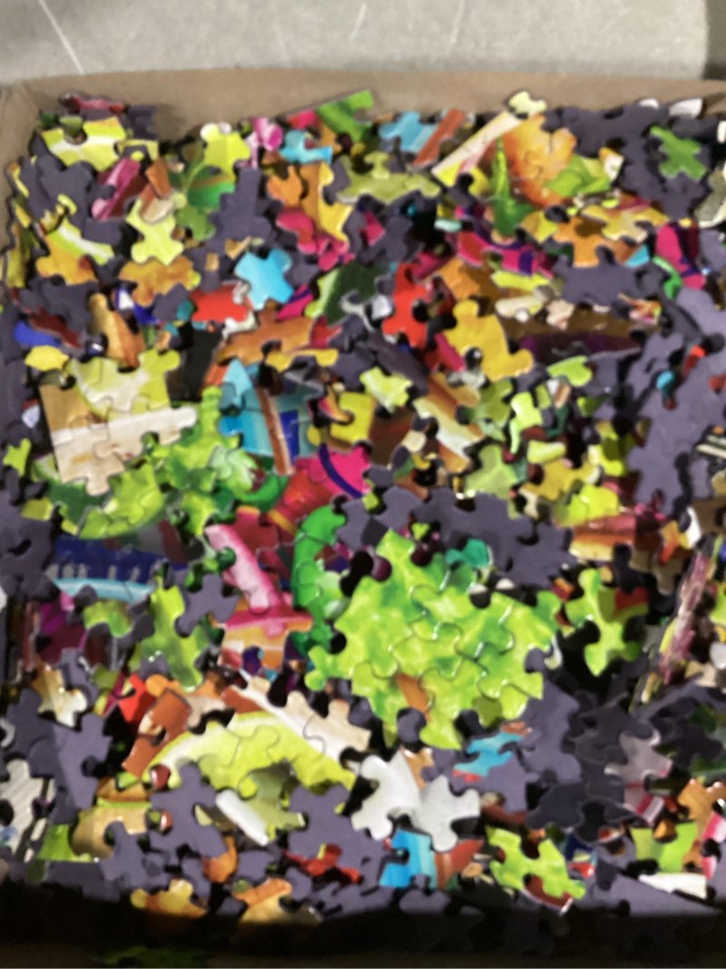 Condition photo showing As Is for Springbok Taco Table 1000 Piece Jigsaw Puzzle for Adults - Cinco de Mayo Taco Party Theme Great for Game Nights - Finished Size of 30" x 24"